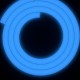 ShishaBulls Karanlıkta Parlayan Neon Soft Touch Hortum - Mavi